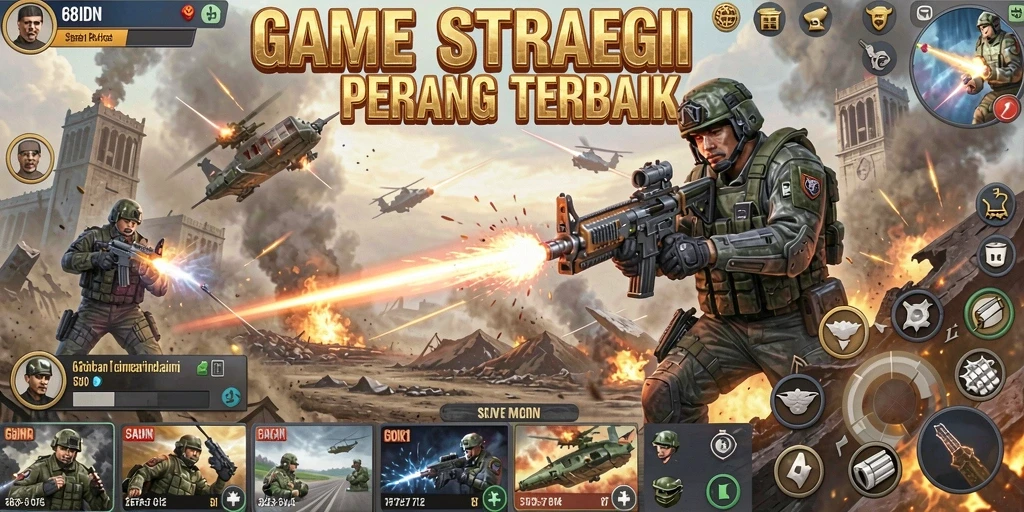 Tampilan aksi seru dalam game SLG 68IDN.