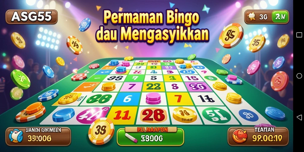Tampilan gameplay ASG55 yang menegangkan dan seru saat bermain Bingo.