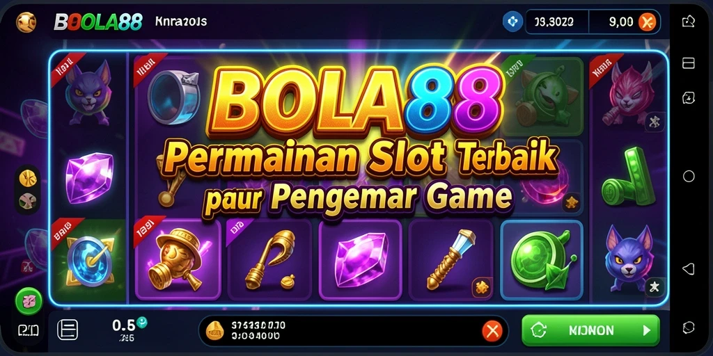 Screenshot utama BOLA88 menampilkan gameplay Slot yang seru dan mengasyikkan.