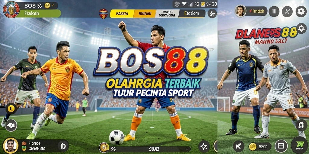 Tampilan gameplay seru dalam BOS88 dengan aksi olahraga yang intens.