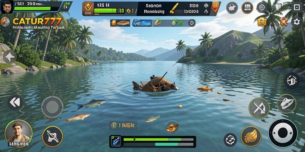 Tangkapan ikan yang menakjubkan dalam gameplay CATUR777.