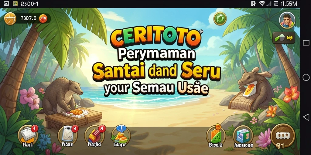 Tampilan gameplay CERITOTO yang penuh warna dan mengasyikkan.