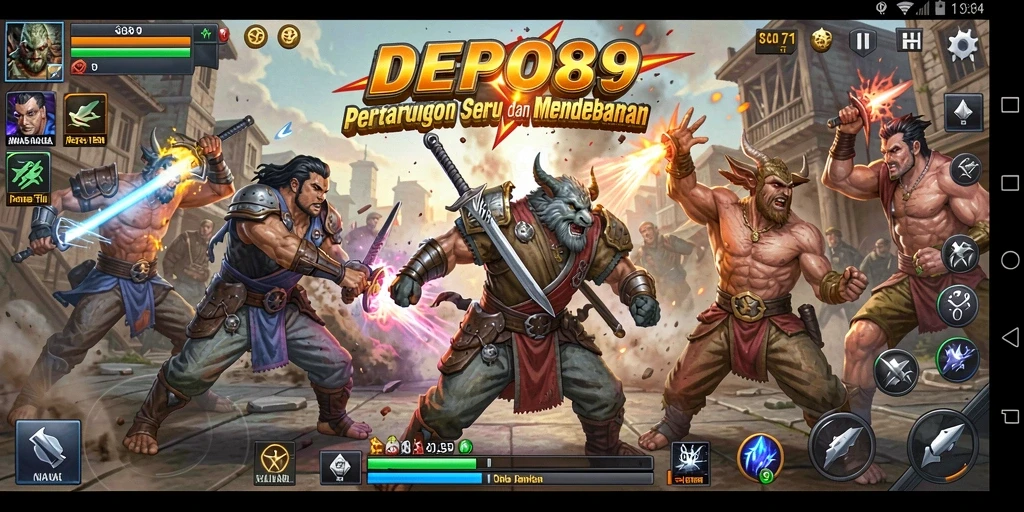 Gameplay seru DEPO89 dengan pertarungan yang intens.