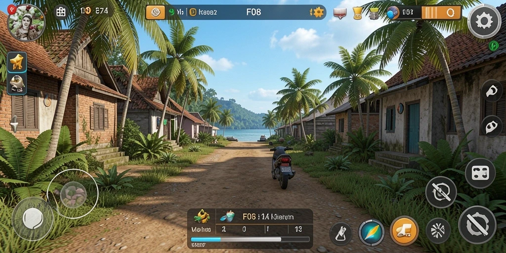 Tampilan gameplay F08 yang menarik dan interaktif.