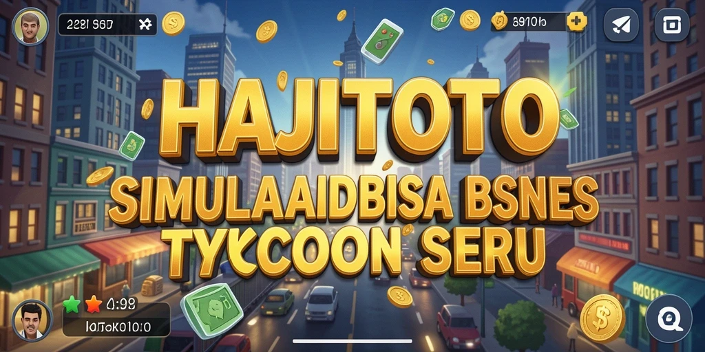 Tangkapan layar gameplay HAJITOTO dengan fitur manajemen bisnis yang menarik.