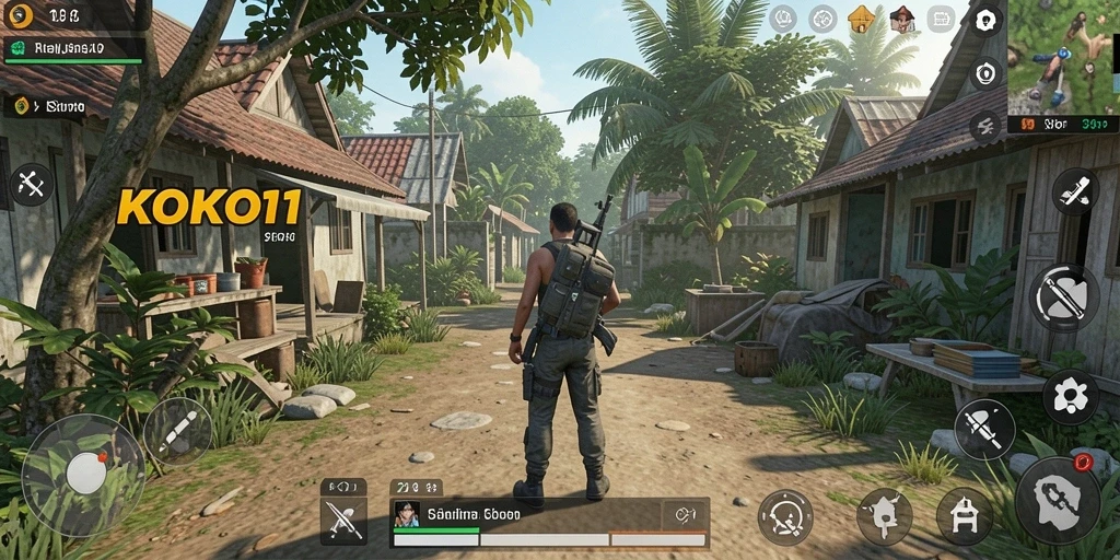 Screenshot menunjukkan tampilan gameplay KOKO11 yang menarik dan interaktif.