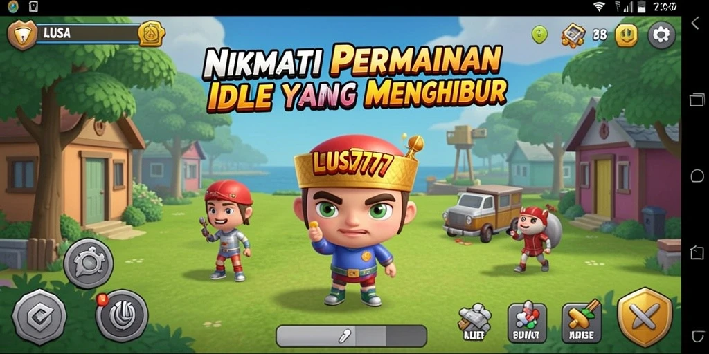 Screenshot gameplay LUSA777 yang menampilkan suasana santai dan strategi.