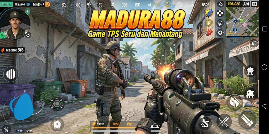 Tangkapan layar MADURA88 menunjukan aksi berintensitas tinggi di medan perang.