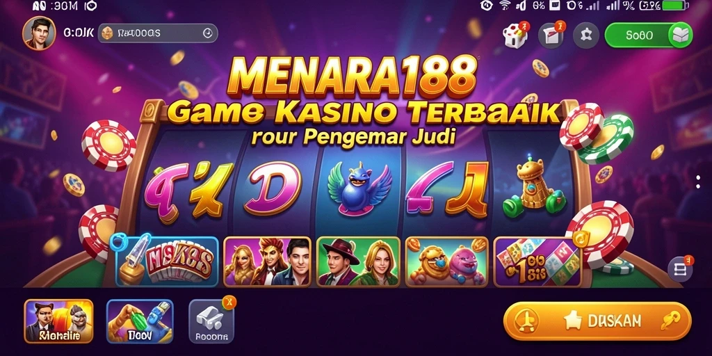 Screenshot MENARA188 menampilkan gameplay Kasino yang mendebarkan.