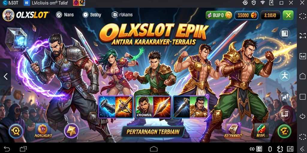 Tampilan gameplay OLXSLOT yang dramatis dan penuh aksi.