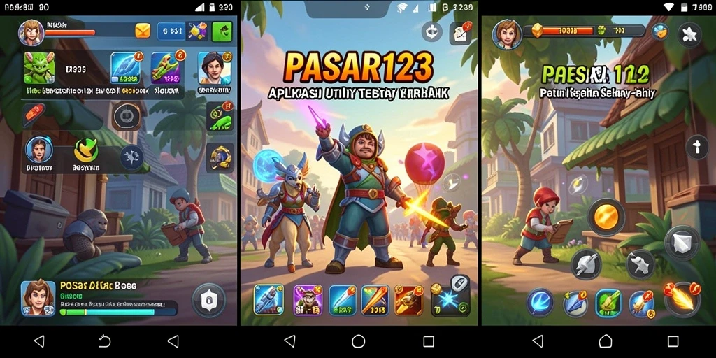Tampilan antarmuka PASAR123 yang user-friendly dan fungsional.