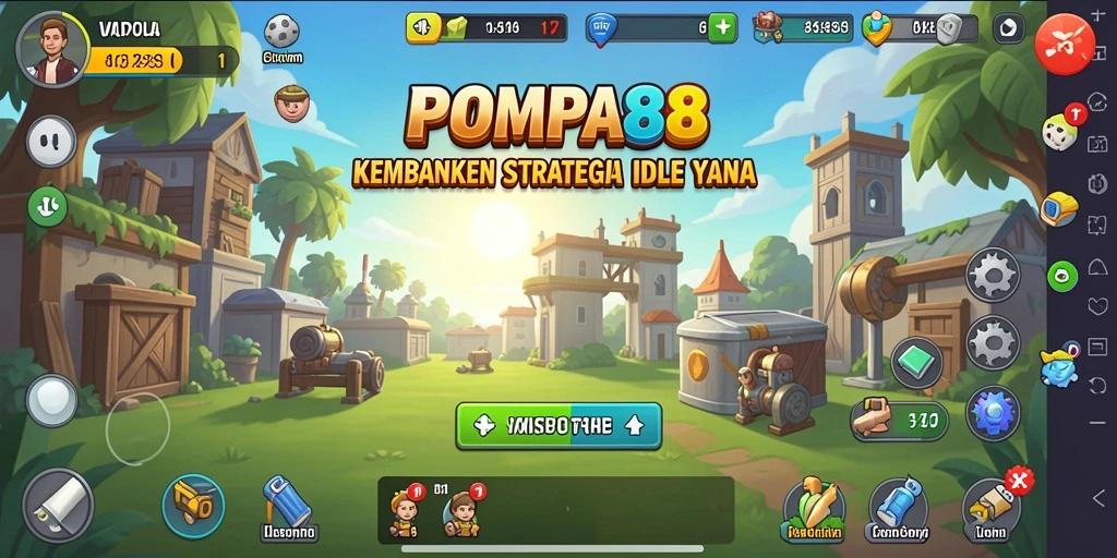 Tampilan screenshot POMPA88 yang menarik menampilkan gameplay Idle yang memukau.