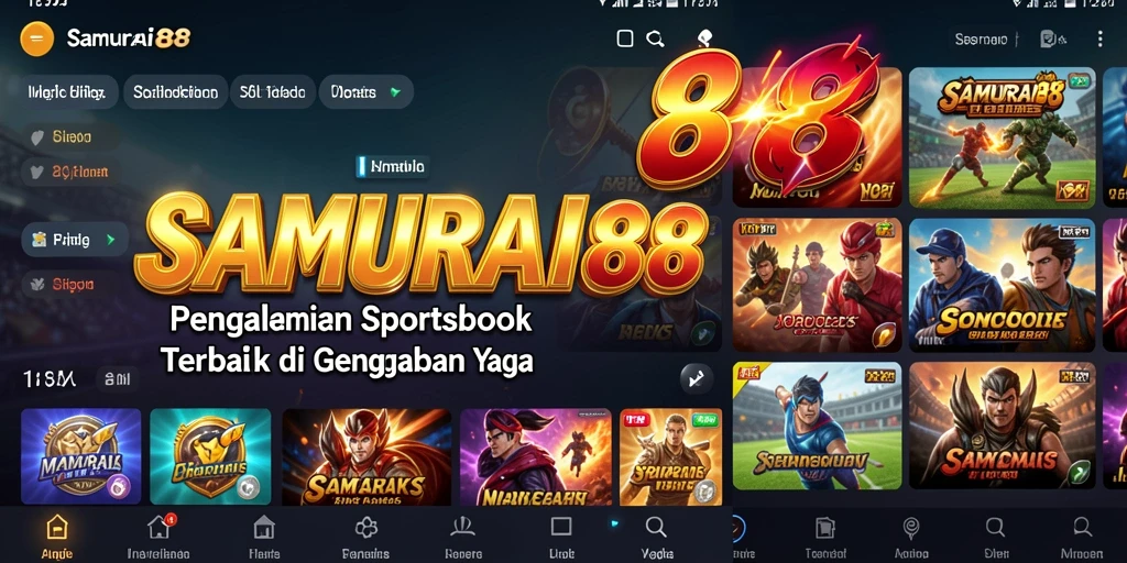 Tampilan antarmuka Sportsbook yang menarik dan intuitif.