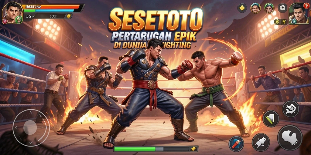 Tampilan aksi seru pertarungan karakter SESETOTO dalam gameplay.