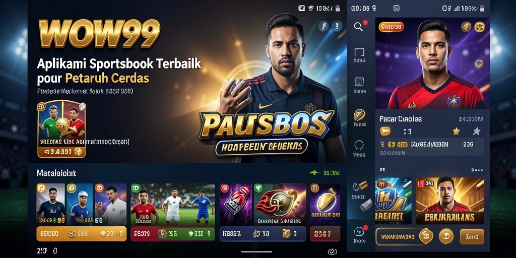 Tampilan gameplay Sportsbook di aplikasi WOW99 yang menarik.